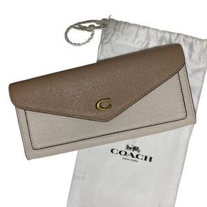 Coach Wyn Soft Wallet Crossgrain Long Wallet